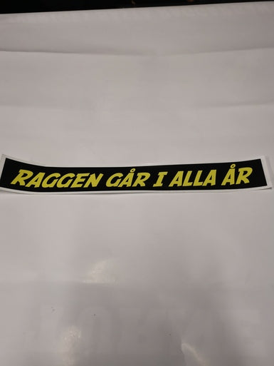 Raggen går i alla år - Klistremerke