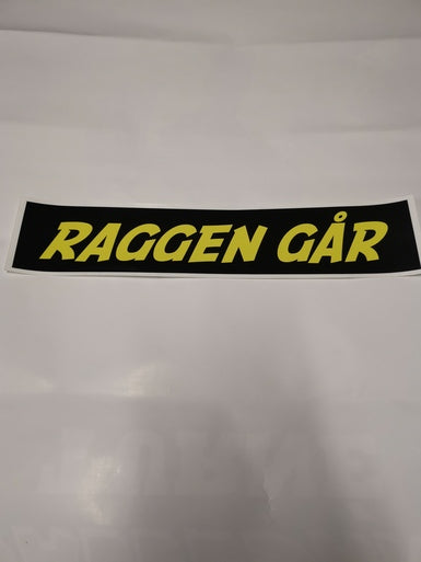 Raggen går - Klistremerke
