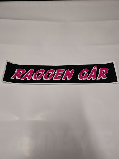 Raggen går - Klistremerke