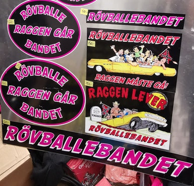Rövballebandet - Rosa - Klistremerke