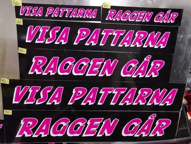 Visa pattarna - Klistremerke